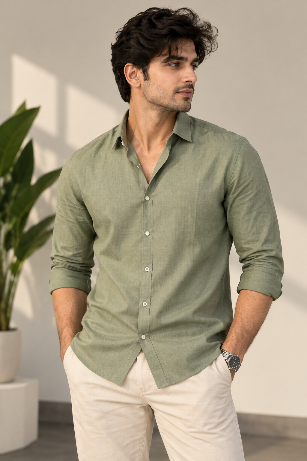 Men Linen shirt