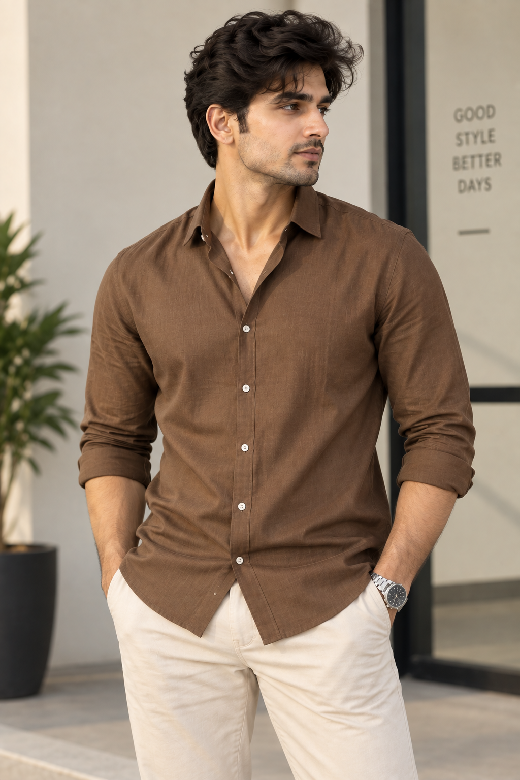 Men Linen Shirt
